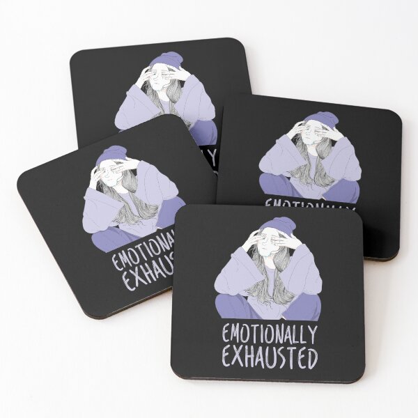 Item preview, Emotionally Exhausted Girl - Powder Blue And Purple - Depression and Anxiety designed and sold by crazycollective.