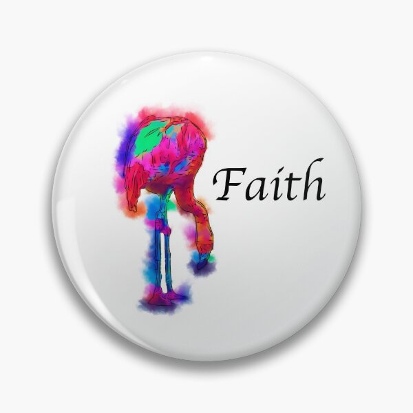 Item preview, Faith - Flamingo Eating In Abstract designed and sold by KirtTisdale.