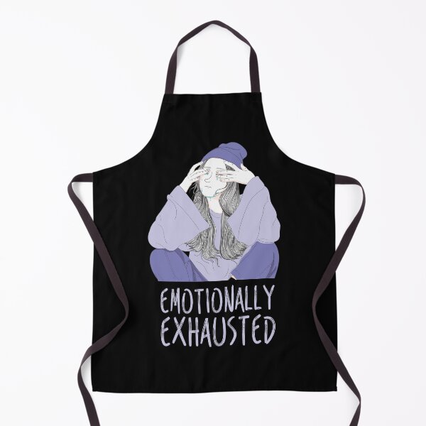 Item preview, Emotionally Exhausted Girl - Powder Blue And Purple - Depression and Anxiety designed and sold by crazycollective.