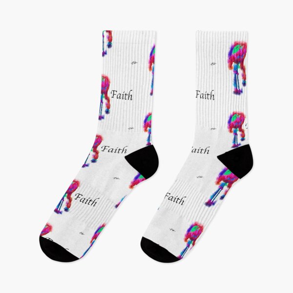 Item preview, Faith - Flamingo Eating In Abstract designed and sold by KirtTisdale.
