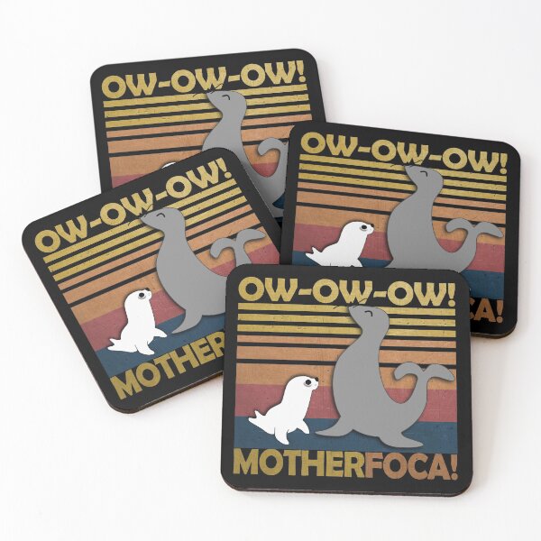 Item preview, ¡Sello retro divertido vintage de Mother Foca! (en negro) designed and sold by Groenendijk.