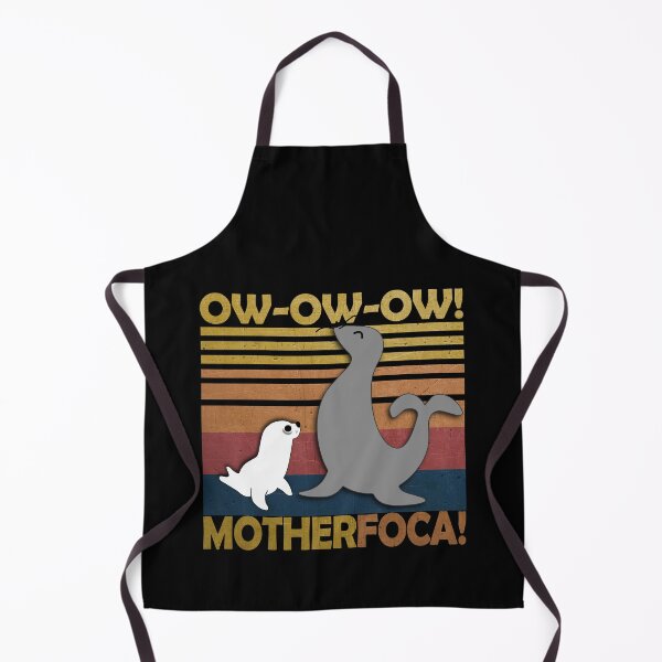 Item preview, ¡Sello retro divertido vintage de Mother Foca! (en negro) designed and sold by Groenendijk.