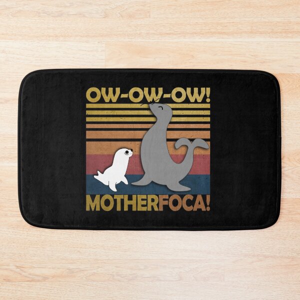 Item preview, ¡Sello retro divertido vintage de Mother Foca! (en negro) designed and sold by Groenendijk.