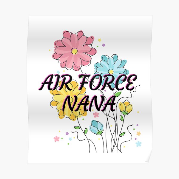 "Air Force Nana, Military Nana , Raised Hero Gift, United Stated Air Force Nana, US Nana, Air