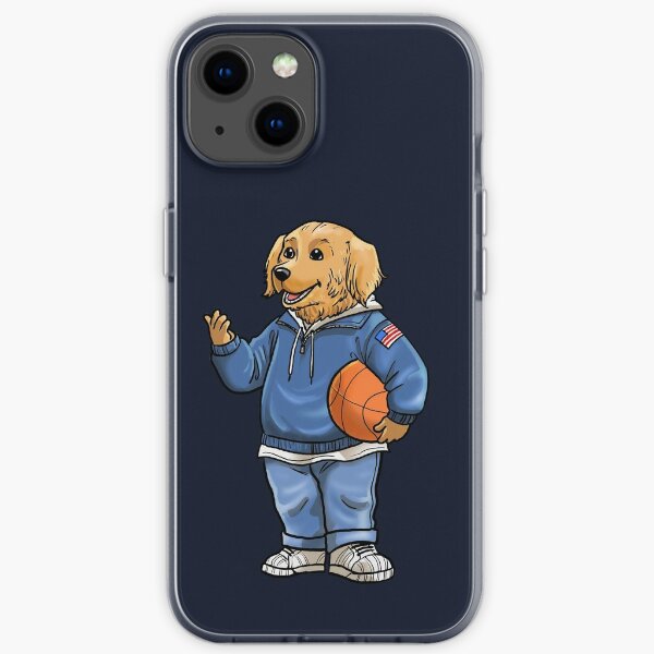 Golden Retriever Basketball - Adograble  iPhone Soft Case