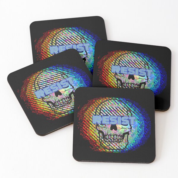 Item preview, Resist Skull Glitchart designed and sold by quietmagenta.