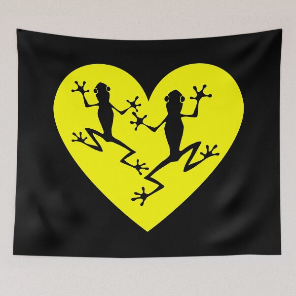 Item preview, I love frogs - black designed and sold by Qandy.
