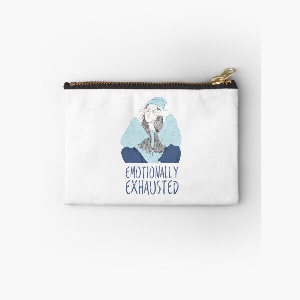 Item preview, Emotionally Tired Girl - Sky Blue On White designed and sold by crazycollective.