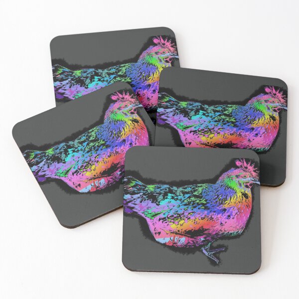 Item preview, Chicken Gradient (black) designed and sold by MsTyson.