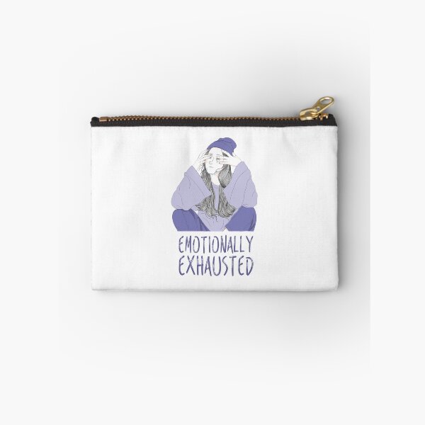 Item preview, Emotionally Exhausted Girl - Powder Blue On White designed and sold by crazycollective.