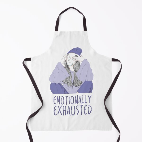 Item preview, Emotionally Exhausted Girl - Powder Blue On White designed and sold by crazycollective.