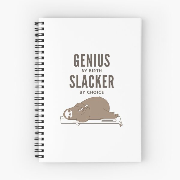 Item preview, Genius by birth slacker by choice designed and sold by StudioQ-.