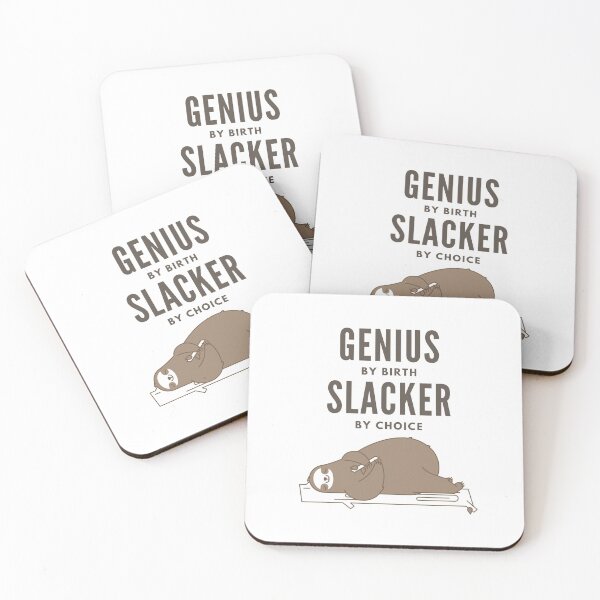 Item preview, Genius by birth slacker by choice designed and sold by StudioQ-.