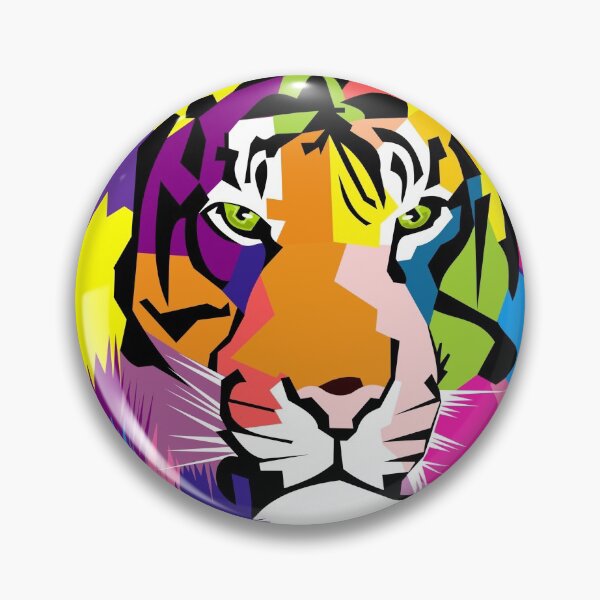 Item preview, Colorful Tiger BooPooBeeDoo designed and sold by BooPooBeeDooArt.