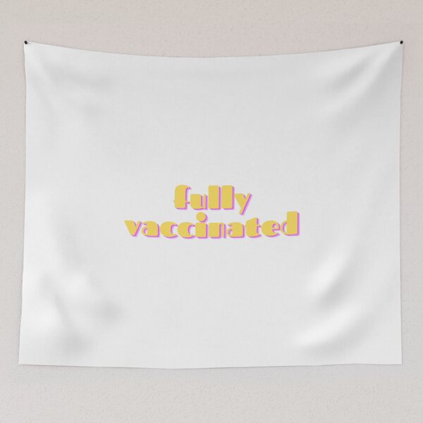 Item preview, fully vaccinated (in funky 70s lettering) designed and sold by PaulinaS.