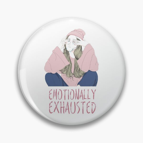 Item preview, Emotionally Tired Girl - Pink On White designed and sold by crazycollective.