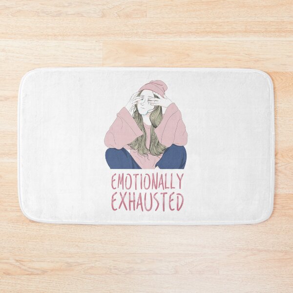 Item preview, Emotionally Tired Girl - Pink On White designed and sold by crazycollective.