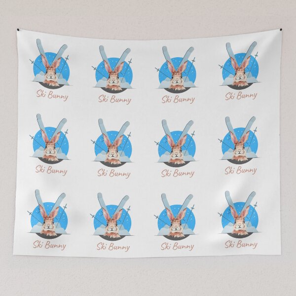 Item preview, Cute baby Bunny Skiing Ski Bunny Design designed and sold by Red-ElYoubi.