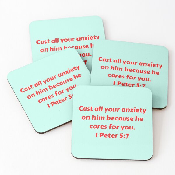 Item preview, Bible Verse 1 Peter 5:7 designed and sold by Prayingwarrior.
