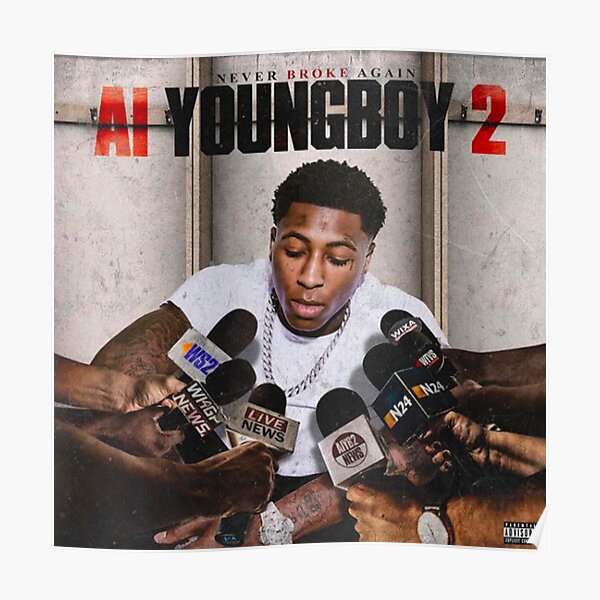 YoungBoy 38 Baby Rap Music Fabric Poster Art TY597-20x30 24x36 Inch 