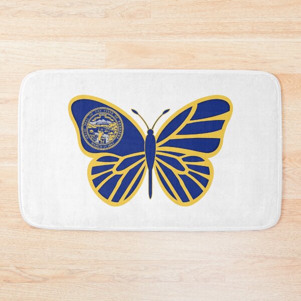 Item preview, State of Nebraska Flag Butterfly designed and sold by Gsallicat.