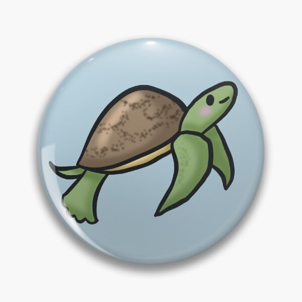 Item preview, Kawaii Sea Turtle Print designed and sold by PixieM612.