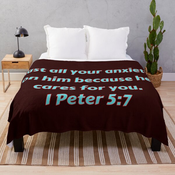 Item preview, Bible Verse 1 Peter 5:7 designed and sold by Prayingwarrior.