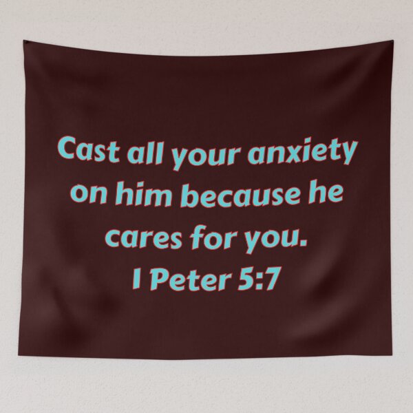 Item preview, Bible Verse 1 Peter 5:7 designed and sold by Prayingwarrior.