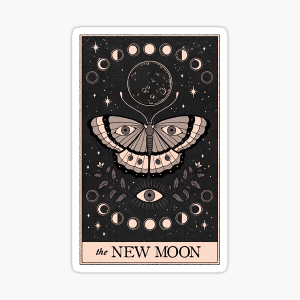 Tarot Hand' Sticker by holykrak  The moon tarot card, Tarot cards