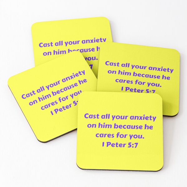 Item preview, Bible Verse 1 Peter 5:7 designed and sold by Prayingwarrior.