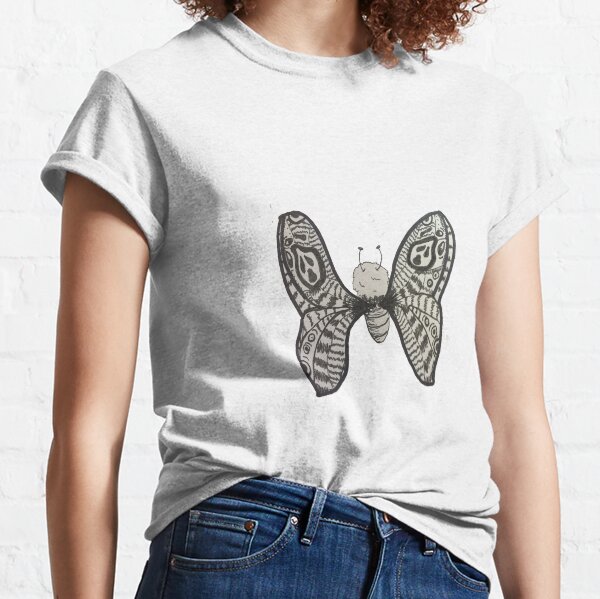 Black and White Moth Classic T-Shirt