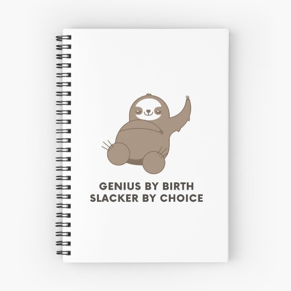 Item preview, Genius by birth slacker by choice designed and sold by StudioQ-.