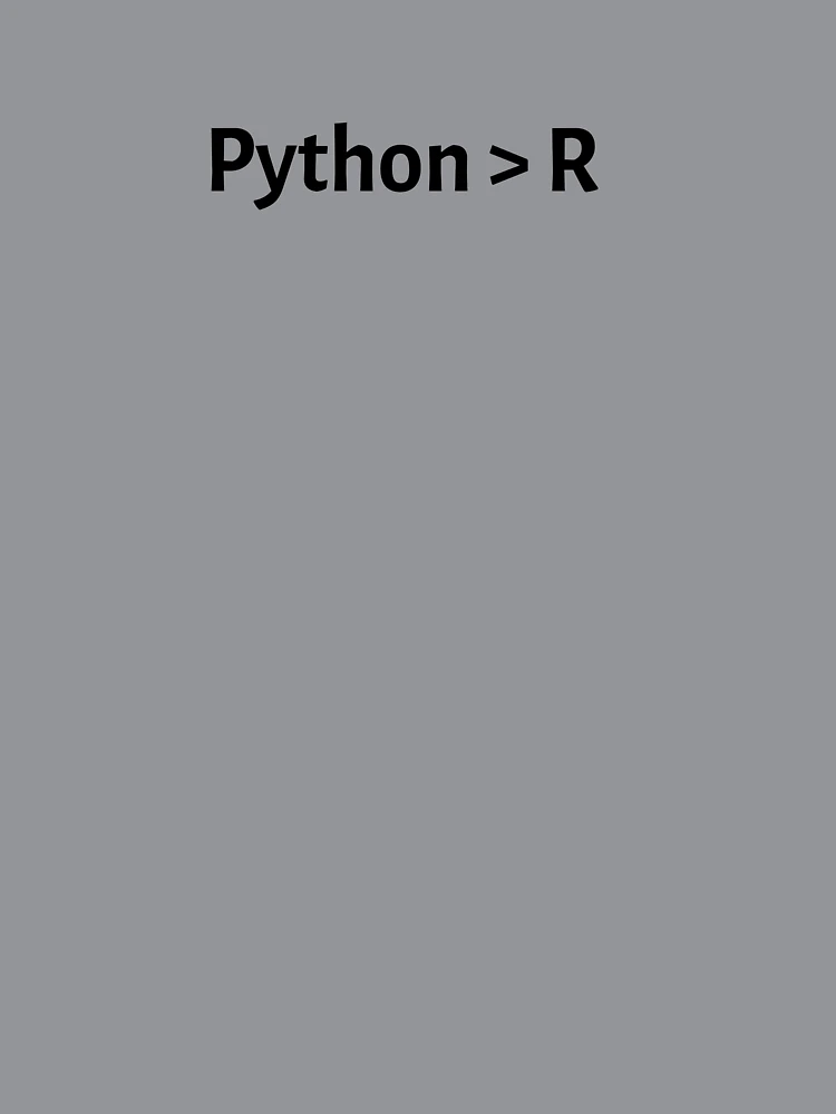 Thumbnail 7 of 7, Oversized T-Shirt, Python Greater Than R, Programming, Data Science, Data Analyst designed and sold by DataAndBeyond.