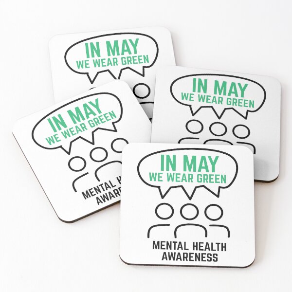 Item preview, In May We Wear Green Mental Health Awareness designed and sold by Ba3ksy Design.