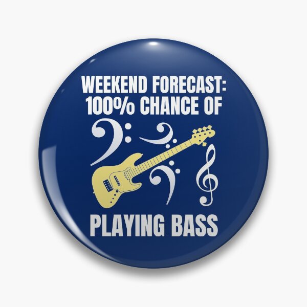 Item preview, Weekend Forecast Bass Player Themed T Shirt Merch designed and sold by PRINTS2HOT.