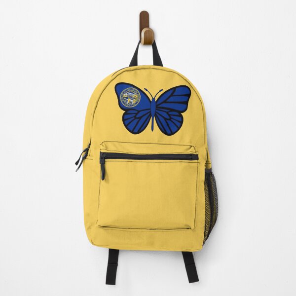 Item preview, State of Nebraska Flag Butterfly 2 designed and sold by Gsallicat.