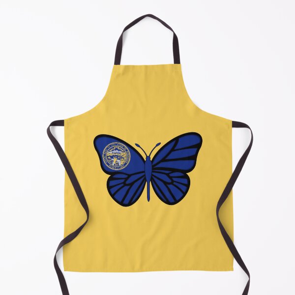 Item preview, State of Nebraska Flag Butterfly 2 designed and sold by Gsallicat.