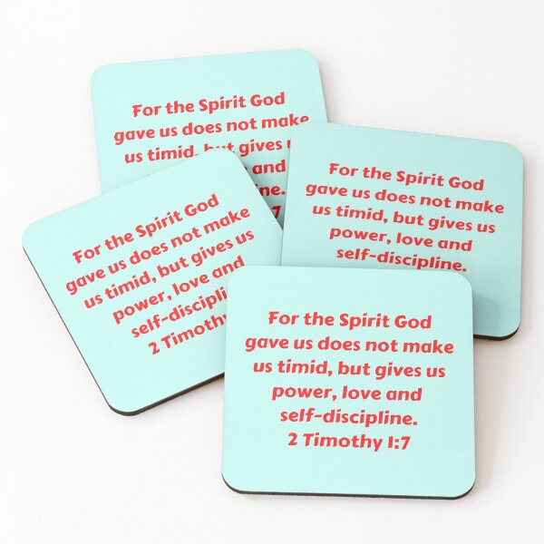 Item preview, Bible Verse 2 Timothy 1:7 designed and sold by Prayingwarrior.
