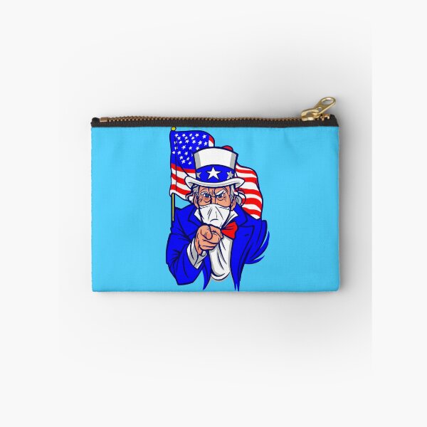 Item preview, patriotic Uncle Sam face mask usa designed and sold by Gossip Rag.