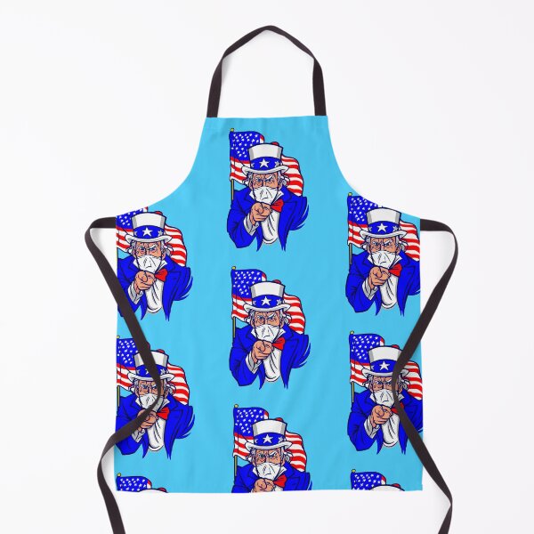 Item preview, patriotic Uncle Sam face mask usa designed and sold by Gossip Rag.