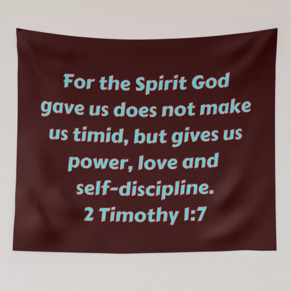 Item preview, Bible Verse 2 Timothy 1:7 designed and sold by Prayingwarrior.