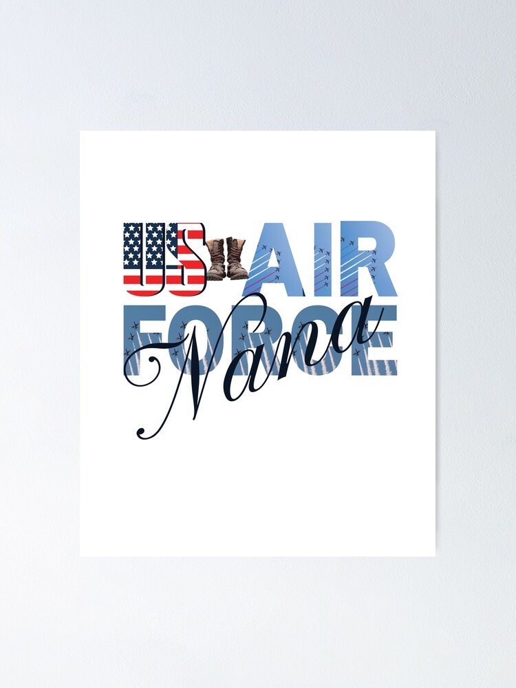"Air Force Nana, Military Nana , Raised Hero Gift, United Stated Air Force Nana, US Nana, Air