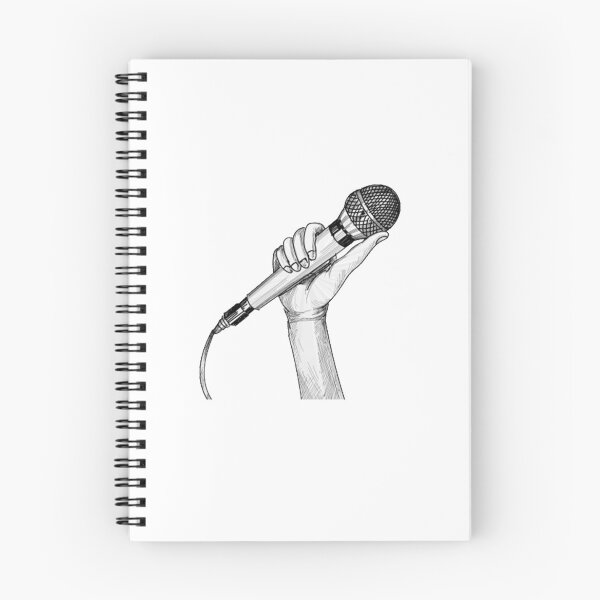 Aperçu de l'œuvre Microphone dessiné à la main créée et vendue par Simo200.