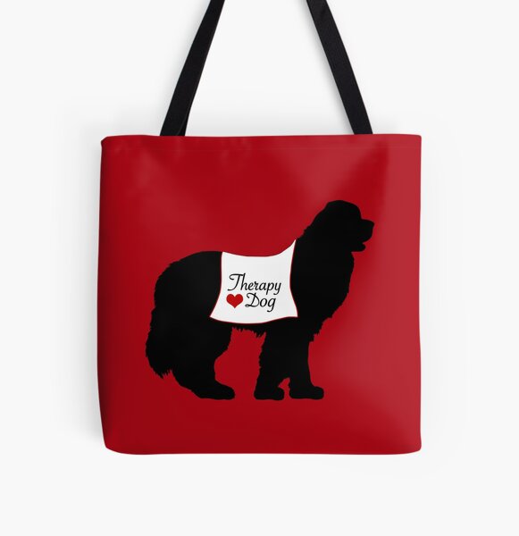 Therapy Dog All Over Print Tote Bag