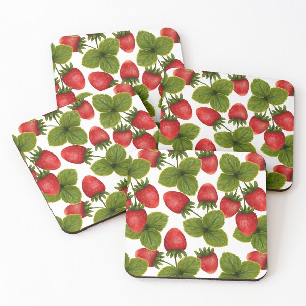 Item preview, Watercolor Strawberry Pattern designed and sold by Kraina.