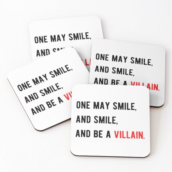 Item preview, Shakespeare Quote From Hamlet - One may smile, and smile, and be a villain. designed and sold by violet-hope.