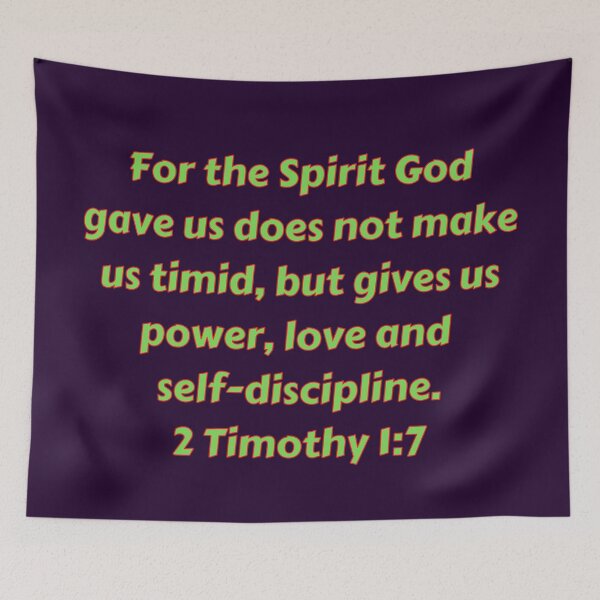 Item preview, Bible Verse 2 Timothy 1:7 designed and sold by Prayingwarrior.