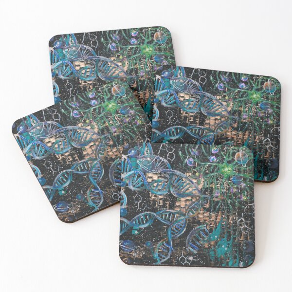 Item preview, DNA strand abstraction designed and sold by OksArt22.