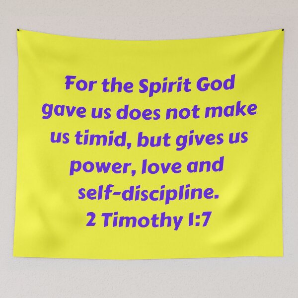 Item preview, Bible Verse 2 Timothy 1:7 designed and sold by Prayingwarrior.