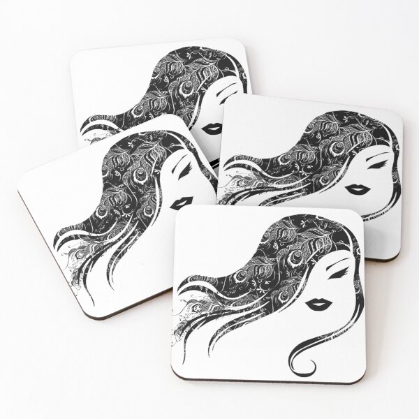 Item preview, Flower Line Art Mandala Girl designed and sold by TheImperfecto.